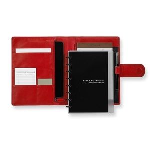 New Levenger Circa Junior Softfolio Planner in Red Leather in Box